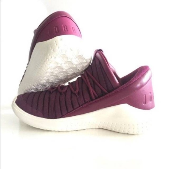 Nike Jordan Flight Luxe Purple Bordeaux Sneakers - Picture 2 of 5